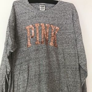 PINK Long Sleeve Bling Shirt